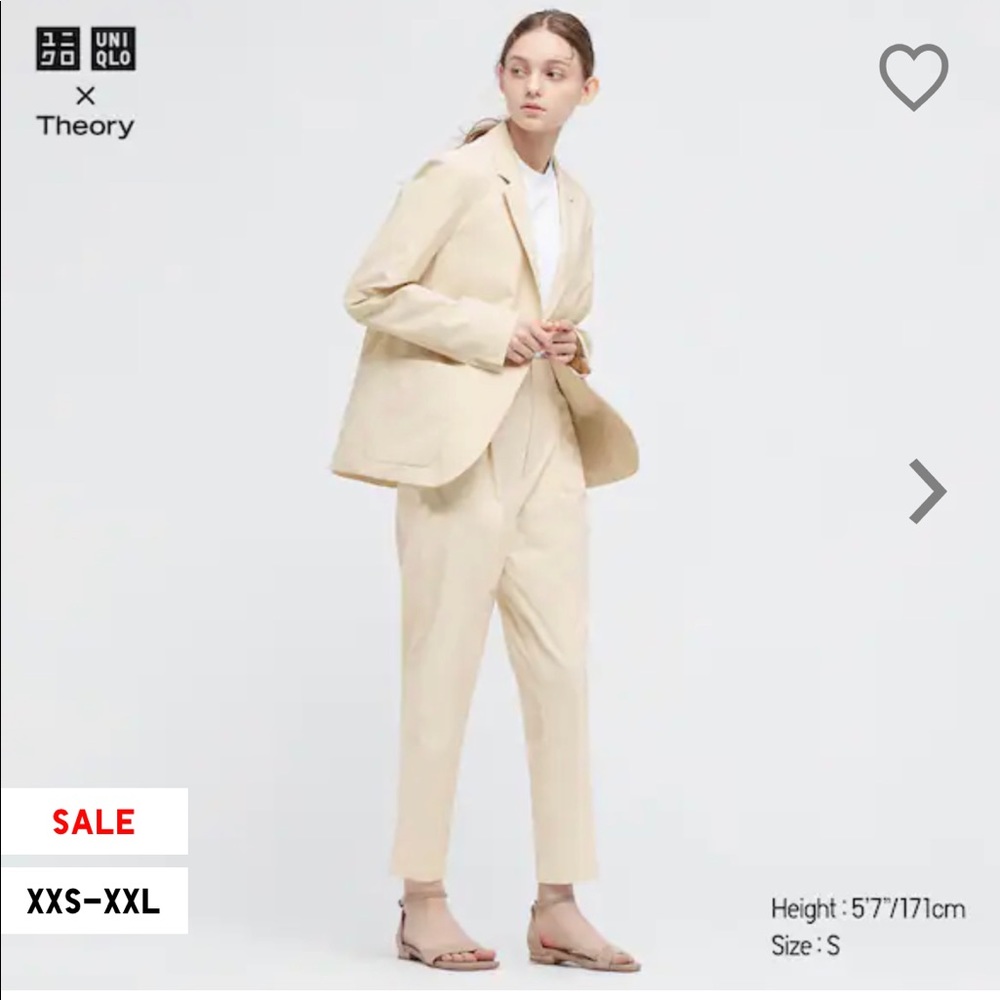 Uniqlo x Theory Ultra Light Tucked Easy Trousers XXL NWT